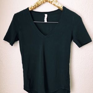 lululemon black love tee shirt